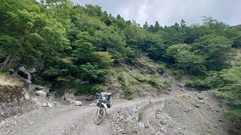 山崩れ跡